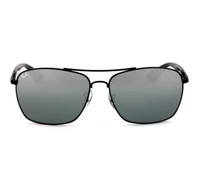 Ray Ban RB3531L - Preto/Cinza Semi-Espelhado 006/88 64mm - Óculos de Sol
