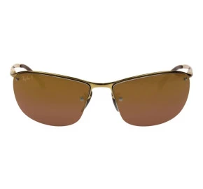 Ray Ban Chromance RB3542 - Dourado/Marrom Espelhado Polarizado 197/6B 63mm - Óculos de Sol