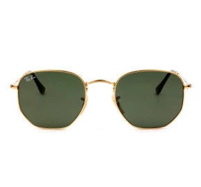 Ray Ban Hexagonal RB3548N - Dourado/G15 001 51mm - Óculos de Sol