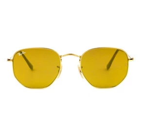 Ray Ban Hexagonal RB3548N - Dourado 001/93 51mm - Óculos de Sol