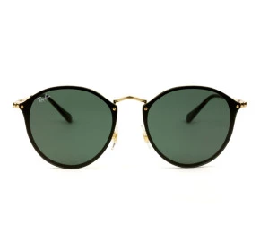 Óculos Ray Ban Blaze Round RB3574N - Dourado/G15 001/71 59mm - Óculos de Sol