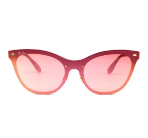 Ray Ban Blaze Cat Eye RB3580-N - Dourado/Rose 043/E4 43mm - Óculos de Sol