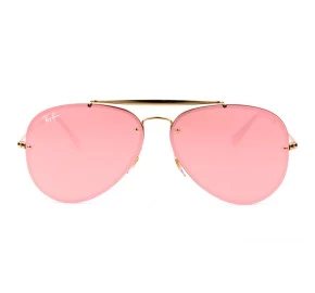 Ray Ban Blaze Aviador RB3584-N - Dourado/Rose Semi-Espelhado 9052/E4 61mm - Óculos de Sol
