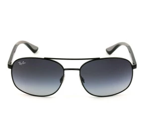 Ray Ban RB3593 - Preto/Cinza Degradê 002/8G 58mm - Óculos de Sol