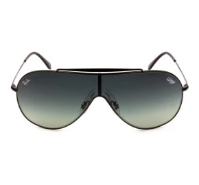Ray Ban Wings RB3597 - Preto/Cinza Degradê 002/11 33mm - Óculos de Sol