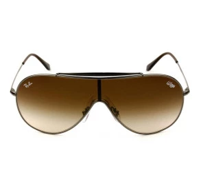 Ray Ban Wings RB3597 - Prata/Marrom Degradê 004/13 33mm - Óculos de Sol