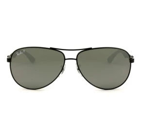 Ray Ban Carbon Fibre RB8313 Preto/Cinza Semi Espelhado Polarizado 002/K7 61mm - Óculos de Sol