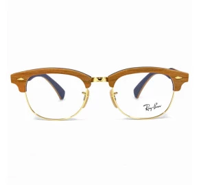 Ray-Ban Clubmaster Wood RX5154-M 5559 51 - Óculos de Grau