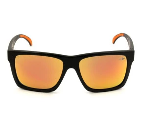Mormaii San Diego M0009 - Preto Fosco/Laranja Espelhado A1491 56 - Óculos de Sol