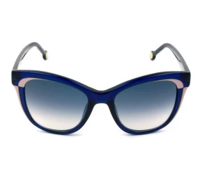 Óculos Carolina Herrera SHE 787 - Azul Translúcido 0AGQ 52mm - Óculos de Sol