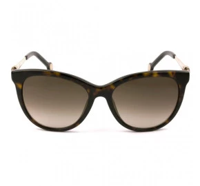 Óculos Carolina Herrera SHE750 - Turtle/Marrom Degradê 0722 54mm - Óculos de Sol