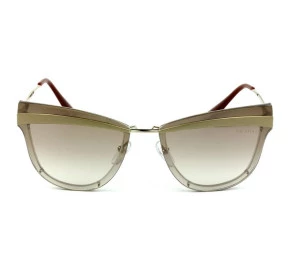 Óculos Prada SPR 12U -  Dourado/Marrom Degradê KNG-4O0 65mm - Óculos de Sol