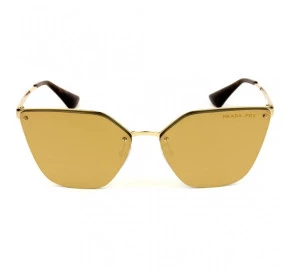 Prada SPR 68T - Dourado Espelhado Polarizado ZVN-5N2 63mm - Óculos de Sol
