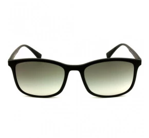 Prada Linea Rossa SPS01T - Preto Fosco/Marrom DG0-0A7 56mm - Óculos de Sol