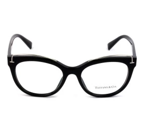 Tiffany & Co TF2166 - Óculos de Grau 8001 Preto e Prata Lentes 51mm