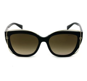 Tiffany & Co TF4148 - Óculos de Sol 8001/3B Preto e Dourado/Marrom Degradê Lentes 54mm