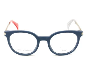 Tommy Hilfiger TH1380 - Azul/Prata QEF 48mm - Óculos de Grau