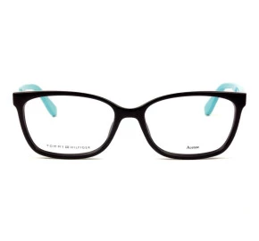 Tommy Hilfiger TH1492 - Preto/Azul Claro PJP 53mm - Óculos de Grau