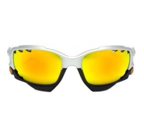 Oakley Racing Jacket Vented Silver Fire Iridium Polarized 9171 11