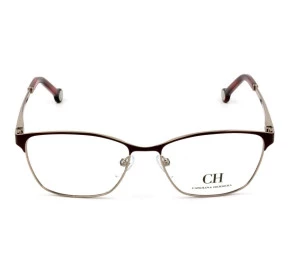 Carolina Herrera VHE 125 - Óculos de Grau 0E59 Vinho/Prata Lentes 54mm