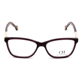 Carolina Herrera VHE 712 - Óculos de Grau 0V01 Vinho Lentes 52mm