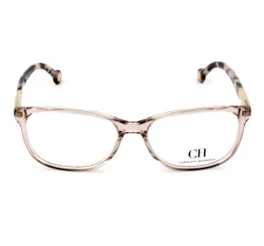 Carolina Herrera VHE 760 - Marrom Translúcido/Mesclado 0913 53mm - Óculos de Grau