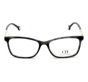 Óculos Carolina Herrera VHE 781 - Azul/Mesclado/Dourado 0ACE 53mm - Óculos de Grau