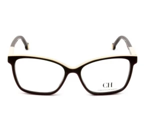 Carolina Herrera VHE 801 - Óculos de Grau 0ABG Marrom/Vinho/Branco Lentes 53mm