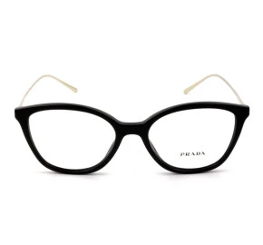 Prada VPR 11V - Preto/Dourado 1AB-1O1 51mm - Óculos de Grau