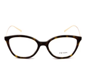 Prada VPR 11V Turtle/Dourado 2AU-1O1 51mm - Óculos de Grau