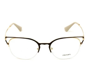 Óculos Prada VPR 64U - Preto/Dourado 98R-1O1 53mm - Óculos de Grau