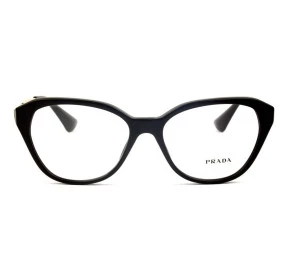 Prada VPR28S - Preto/Dourado 1AB-1O1 54mm - Óculos de Grau