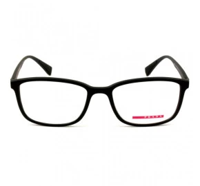 Prada VPS04I - Preto/Vermelho DG0-1O1 55mm - Óculos de Grau