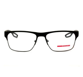 Prada Linea Rossa VPS 52G - Preto Fosco/Vermelho DG0-1O1 57mm - Oculos de Grau