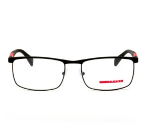 Óculos Prada Linea Rossa VPS 54F - Preto Fosco/Vermelho DG0-1O1 55mm - Óculos de Grau