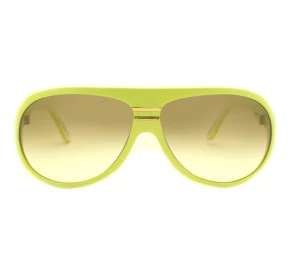 Evoke EVK 02 Ice Cream Yellow White Matte Gold Brown Gradient - Óculos de Sol
